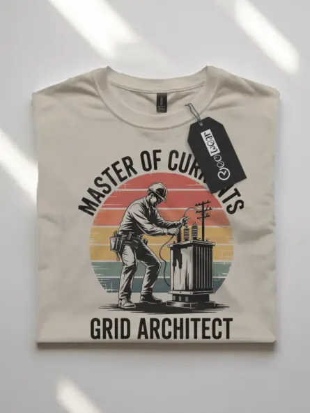 Electrician Vintage T-Shirt – Masters of Currents - Image 7