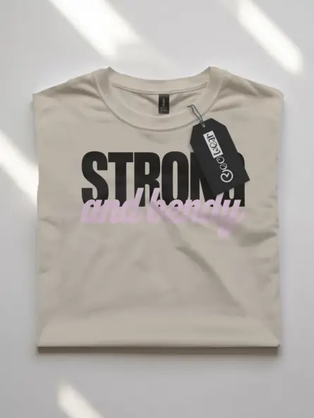 Empowering Flexibility T-Shirt – Strong and Bendy Yoga Tee - Image 7