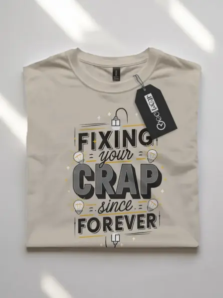 Fixing Your Crap Funny Electrician T Shirt - Image 7
