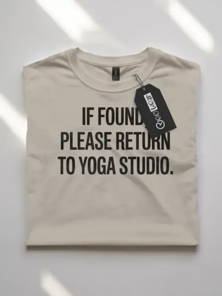 Funny Yoga Studio Shirt – Bold Minimalist Tee with Self-Care Humor - Image 7