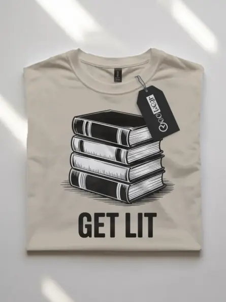 Get Lit Book Shirt – Clever Literary Pun Tee for Readers & Teachers - Image 7