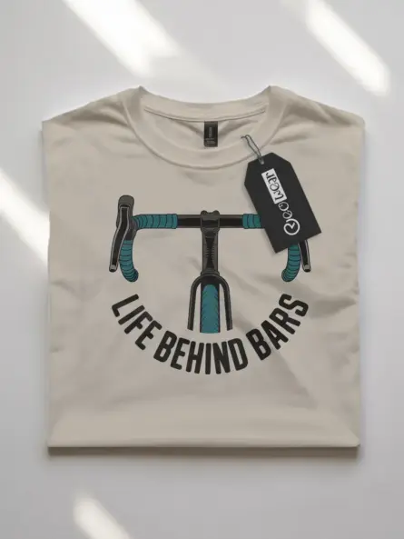 Witty Life Behind Bars Cycling Shirt – Minimalist Road Bike Tee - Image 7