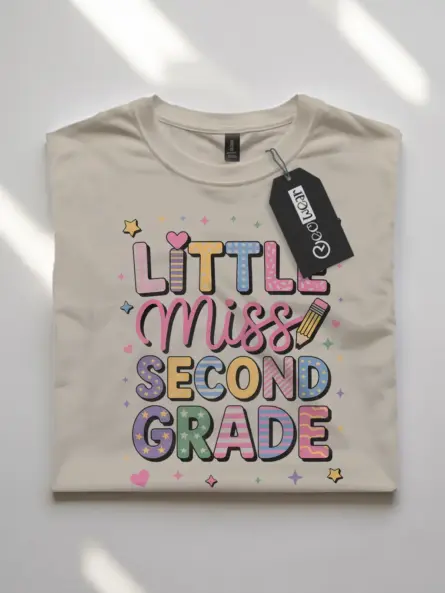 Little Miss Second Grade Shirt – Colorful Back to School Tee - Image 7