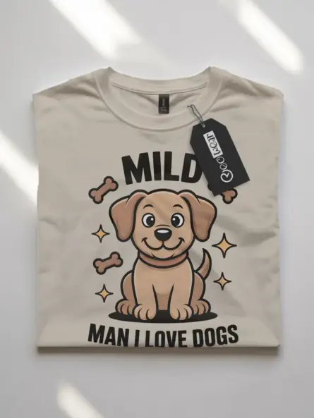 Mild Man I Love Dogs Shirt – Funny Dog Lover Tee for Men - Image 7