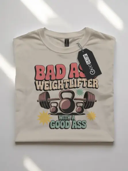 Retro Weightlifter T-Shirt – Funny 70s Gym Graphic for Fitness Lovers - Image 8