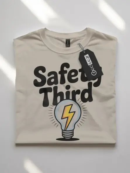 Bold Safety Third T-Shirt for Engineers & Tradesmen - Image 7
