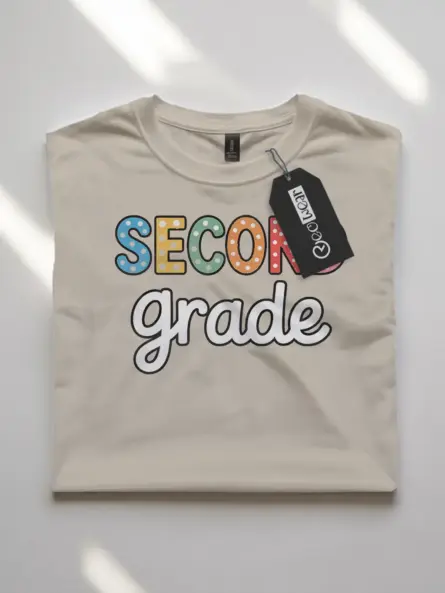 Second Grade Teacher Shirt – Colorful Back to School Tee - Image 7