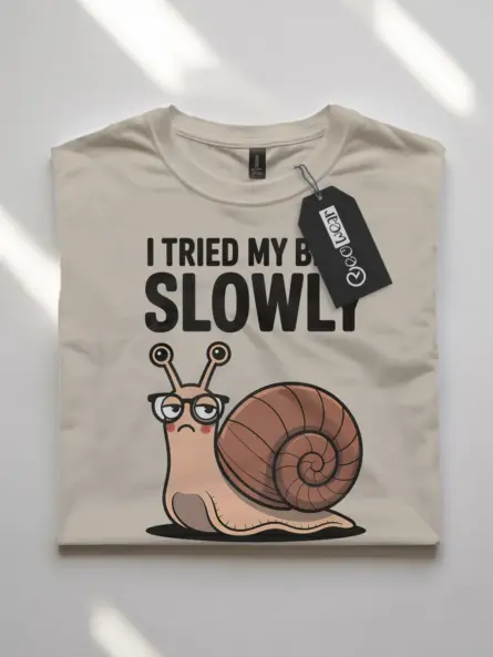 Snail Shirt – Funny Introvert Graphic Tee with Minimalist Vibes - Image 7