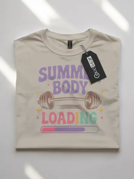 Summer Body Loading T-Shirt – Retro Gym Graphic Tee - Image 7