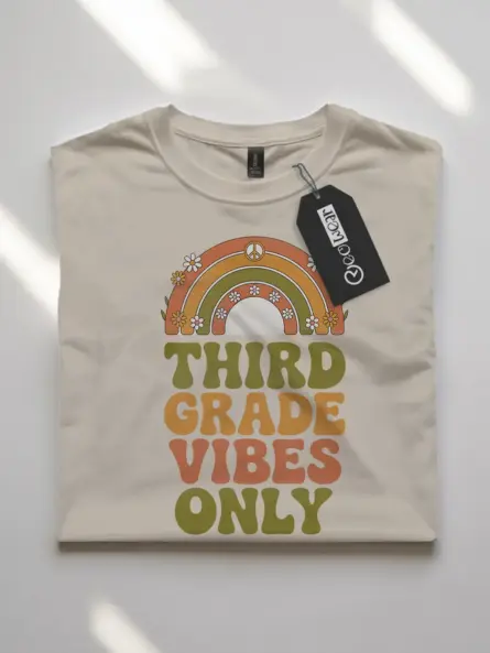 Groovy Third Grade Vibes Shirt – Retro Teacher Tee - Image 7