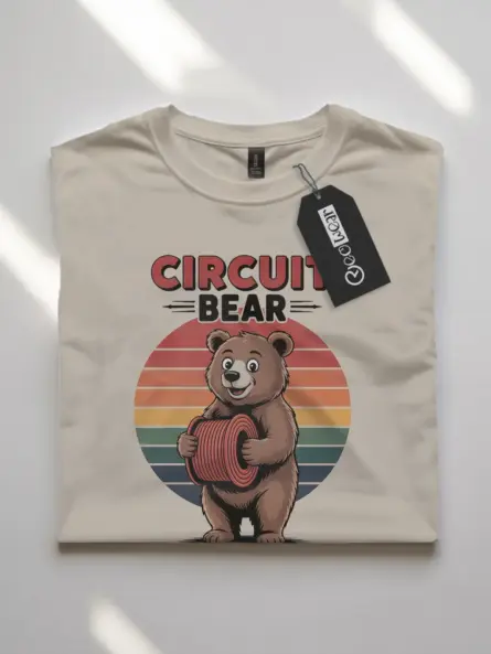 vintage electrician bear t-shirt