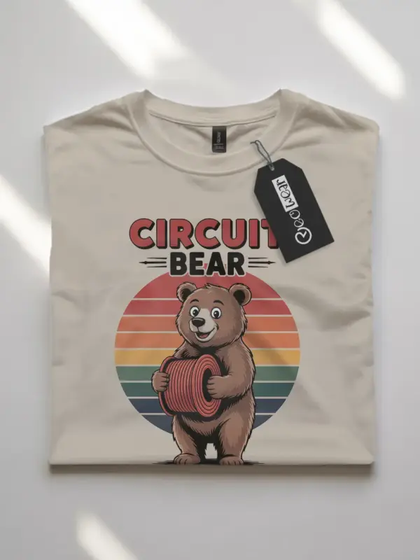 vintage electrician bear t-shirt