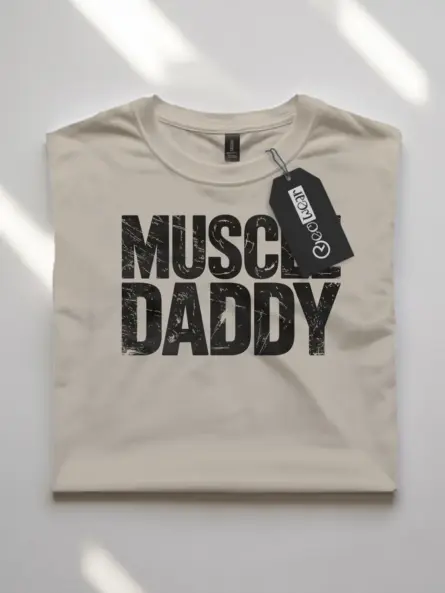 Vintage Muscle Daddy Gym T-Shirt - Image 7