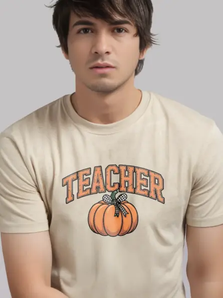 Adorable Pumpkin Teacher Halloween Shirt for Fall - Image 8