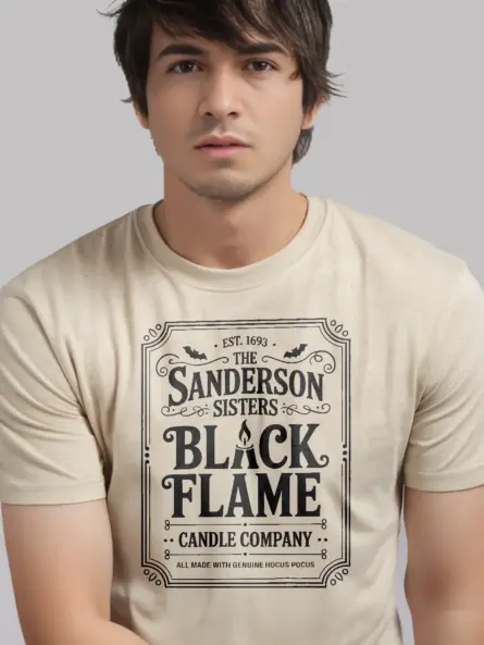 Sanderson Sisters Black Flame Candle Shirt - Image 8