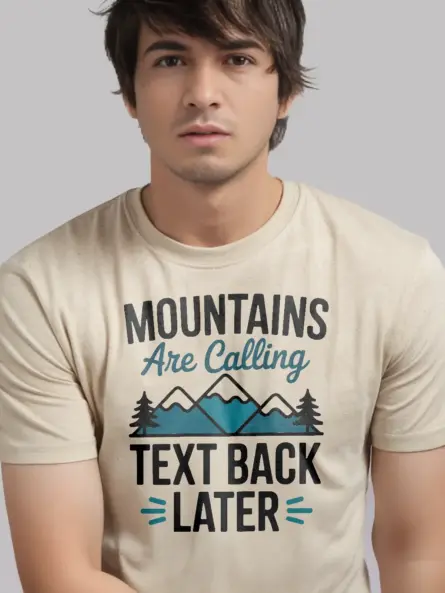 Adventure Mountain T-Shirt – Minimalist Nature Graphic for Hikers - Image 9
