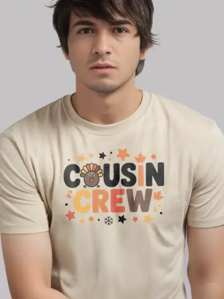 Cousin Crew T-Shirt – Cute Matching Thanksgiving Family Tee - Image 9