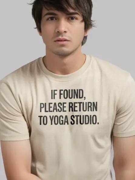 Funny Yoga Studio Shirt – Bold Minimalist Tee with Self-Care Humor - Image 9
