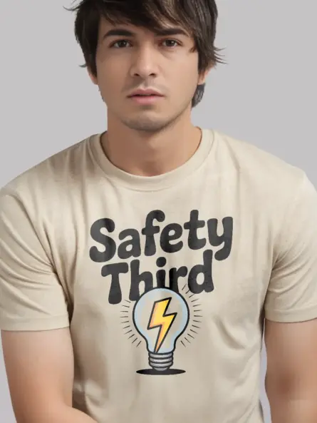 Bold Safety Third T-Shirt for Engineers & Tradesmen - Image 8