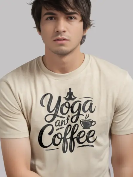 Peaceful Yoga and Coffee T-Shirt for Women - Image 9