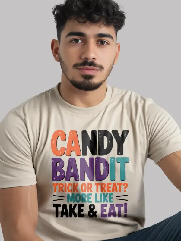 natural Candy Bandit – candy bandit kids Halloween t-shirt