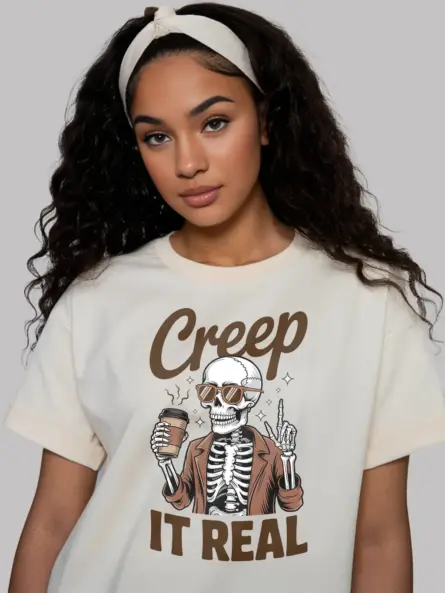 lifestyle – natural spooky coffee tee for Gen Z coffee fans