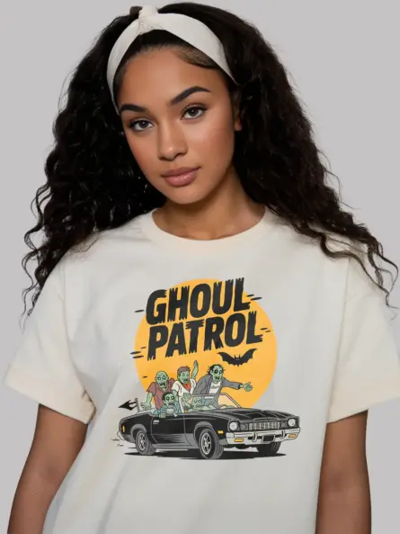 Shirt natural – Retro Zombie Car T-Shirt