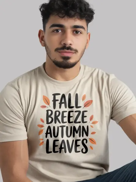 Autumn Leaves T-Shirt – Minimalist Fall Quote Tee for Cozy Aesthetic - Image 9