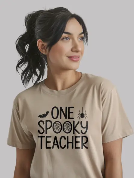 Adorable One Spooky Teacher Shirt – Halloween Tee for School Staff - Image 9