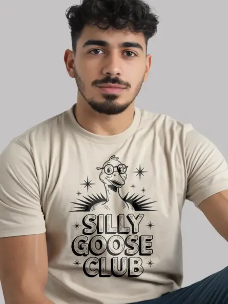 natural shirt silly goose club shirt for social introverts