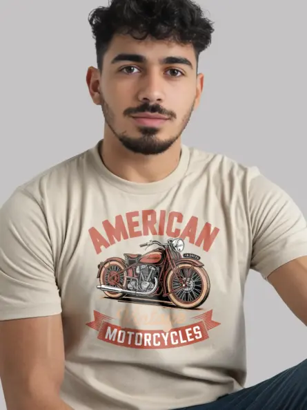 Epic American Vintage Motorcycle T-Shirt – Retro Ride Style - Image 9