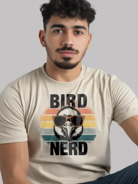 Retro Bird Nerd T-Shirt for Birdwatchers & Ornithology Fans - Image 12