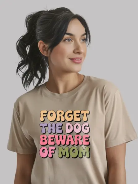 Funny Retro Beware of Dog Mom Shirt – Hilarious Gift for Pet Moms - Image 9