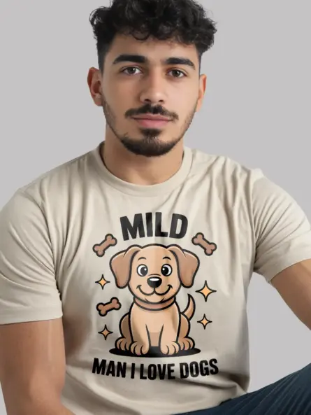 Mild Man I Love Dogs Shirt – Funny Dog Lover Tee for Men - Image 9