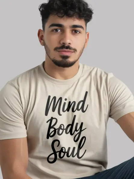 Mind Body Soul T-Shirt – Minimalist Wellness Tee for Mindful Living - Image 9