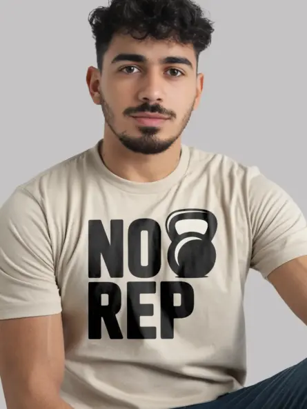 No Rep T-Shirt – Minimalist Kettlebell Workout Tee for CrossFit Athletes - Image 9
