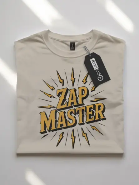Master Electrician T-Shirt – Vintage Zap Master Graphic Tee - Image 10