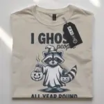 raccoon ghost t-shirt