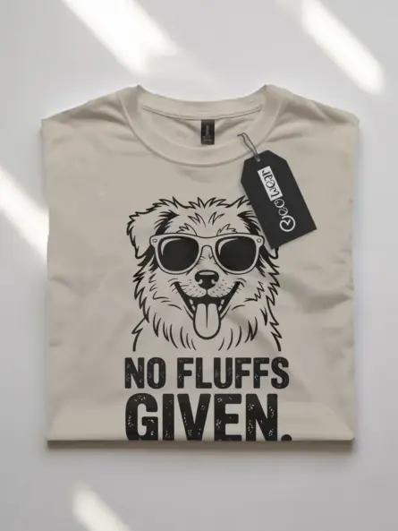 No Fluffs Given – Funny Dog Lover T-Shirt for Pet Parents - Image 7