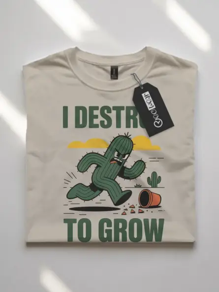 Growth Mindset Cactus T-Shirt for Mental Health Advocates - Image 7
