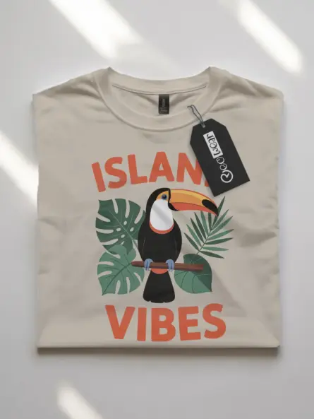 Island Vibes T-Shirt for Summer Vacation – Tropical Retro Tee - Image 7