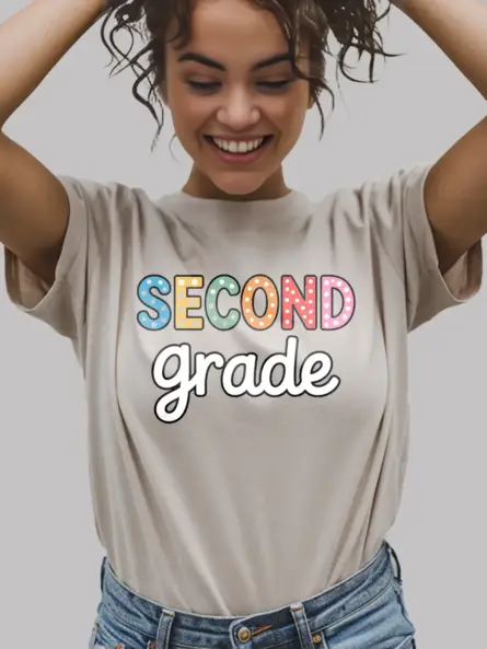 Second Grade Teacher Shirt – Colorful Back to School Tee - Image 9