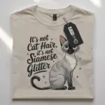 siamese cat glitter shirt