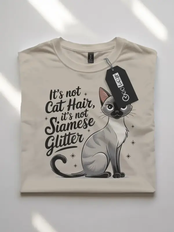natural front view shirt siamese cat glitter shirt siamese cat glitter shirt