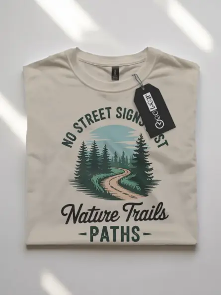 Vintage Nature Trail T-Shirt for Outdoor Explorers - Image 7