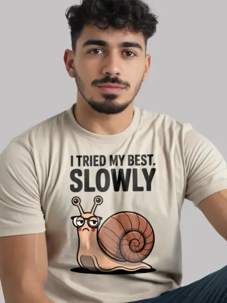 Snail Shirt – Funny Introvert Graphic Tee with Minimalist Vibes - Image 9