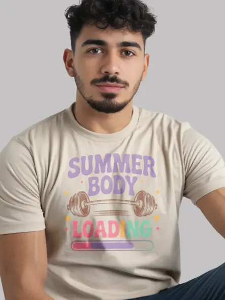 Summer Body Loading T-Shirt – Retro Gym Graphic Tee - Image 8
