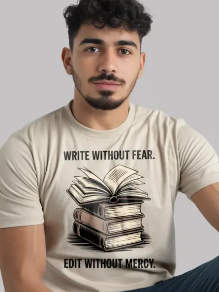 Timeless Vintage Writer T-Shirt – Bold Quote for Authors & Editors - Image 9