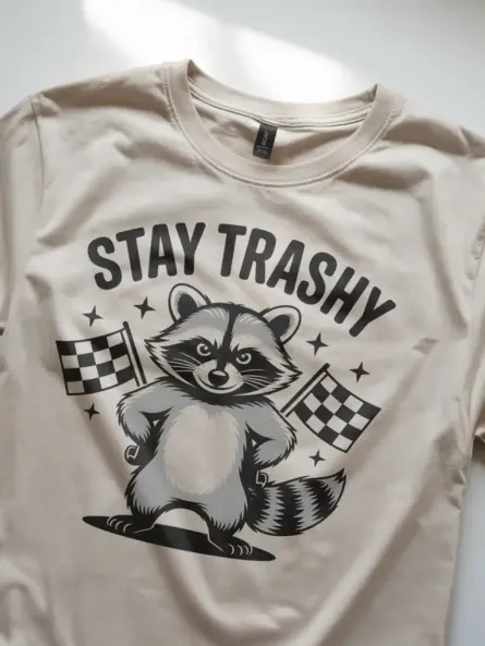 Lifestyle natural Stay Trashy Raccoon Shirt stay trashy raccoon shirt