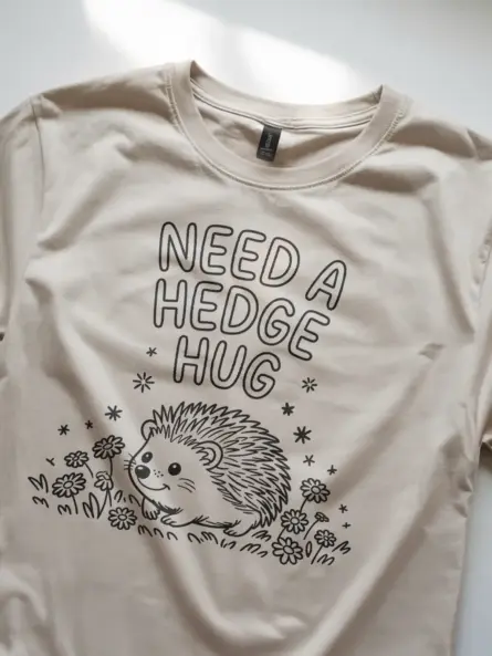 Cute Hedgehog T-Shirt – Need a Hedge Hug Tee - Image 9